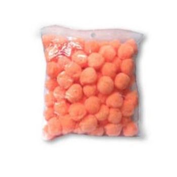 Pom pom 19 mm carne 100 pzas.-PO0009