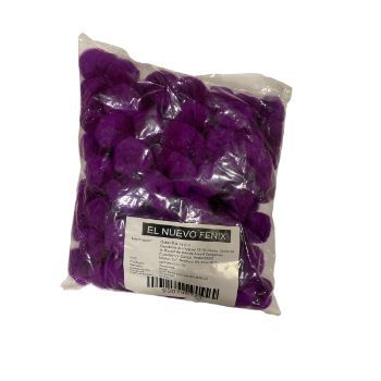 Pom pom 25 mm morado 100 pzas.-PO0034