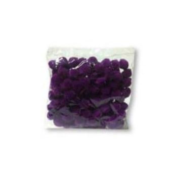 Pom pom 10 mm morado 100 pzas.-PO0037
