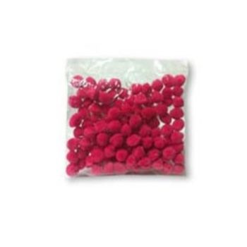 Pom pom 10 mm fuchsia 100 pzas.-PO0038