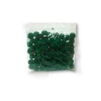 Pom pom 10 mm verde esmeralda 100 pzas.-PO0043