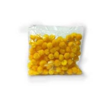 Pom pom 10 mm girasol 100 pzas.-PO0045