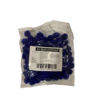 Pom pom 10 mm azul rey 100 pzas.-PO0053