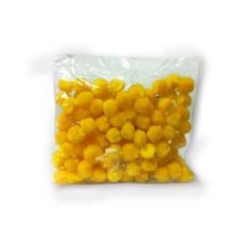 Pom pom 13 mm girasol 100 pzas.-PO0071