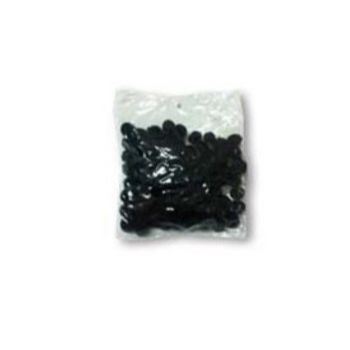 Pom pom 5 mm negro 100 pzas.-PO0075