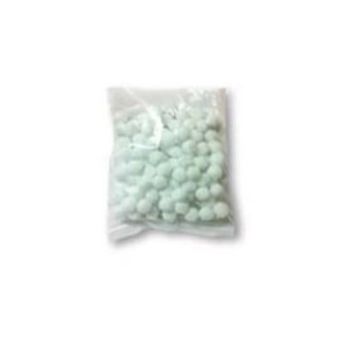 Pom pom 5 mm blanco 100 pzas.-PO0076