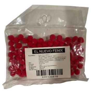 Pom pom 7 mm fiushia 100 pzas.-PO0116