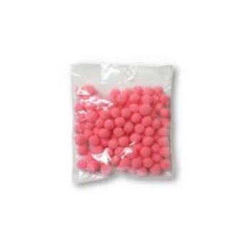 Pom pom 7 mm rosa baby 100 pzas.-PO0119