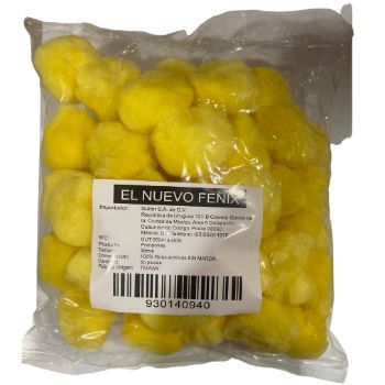 Pom pom 38 mm canario 50 pzas.-PO0141