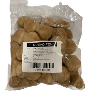 Pom pom 38 mm canela 50 pzas.-PO0146