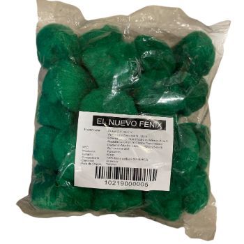 Pom pom 50 mm verde esmeralda 30 pzas.-PO0159