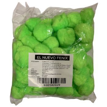 Pom pom 38 mm verde neon 50 pzas.-PO0168
