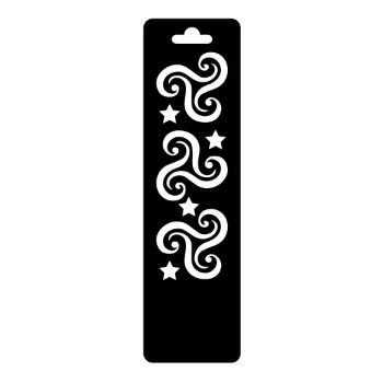 Estencil  mini garigoledo papel kraft 5.13 x 14.8 cms-ST0416