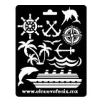 Estencil  maritimo polypap 31 x 20 cms-ST0423