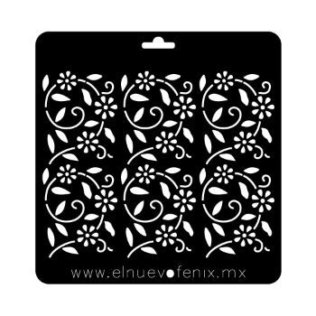 Estencil enredadera  polypap 9.5 x 29.5 cms-ST0428