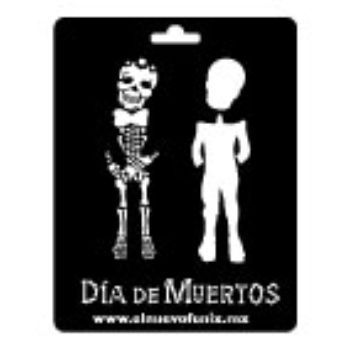 Estencil  calavera aplicacion  polypap 31 x 20 cms-ST0443