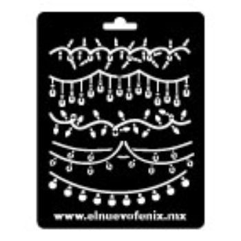 Estencil guia de luces polypap 22 x 29.5 cms-ST0451