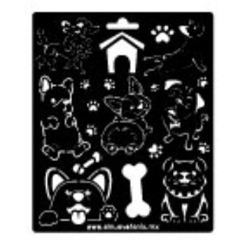 Estencil perritos-ST3049