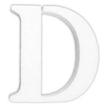 Letra d en unicel arial bold 24 cms-UN0076