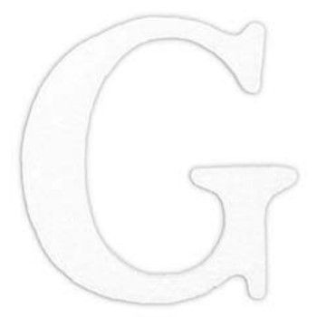 Letra g en unicel arial bold 24 cms-UN0079