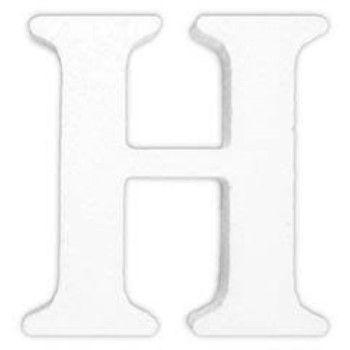 Letra h en unicel arial bold 24 cms-UN0080