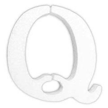 Letra q en unicel arial bold 24 cms-UN0090