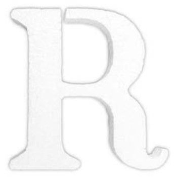 Letra r en unicel arial bold 24 cms-UN0091