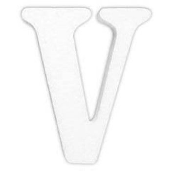 Letra v en unicel arial bold 24 cms-UN0095