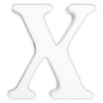 Letra x en unicel arial bold 24 cms-UN0097