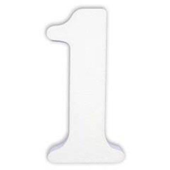 Numero 1 en unicel arial bold 24 cms-UN0101