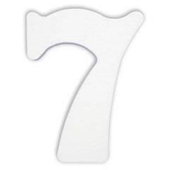 Numero 7 en unicel arial bold 24 cms-UN0107