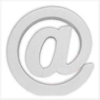 Simbolo @ en unicel arial bold 24 cms-UN0112