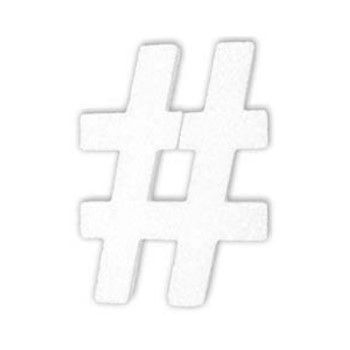 Simbolo # unicel 15 cm-UN0116