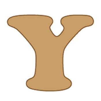 Letra y cooper mini 4 x 6 cms.-YC