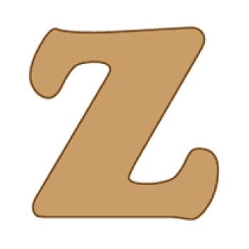 Letra z cooper mini 4 x 6 cms.-ZC