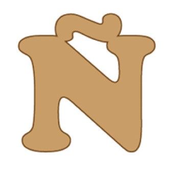 Letra ã‘ cooper mini 4 x 6 cms-ÑC