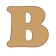 Letra b cooper mini 4 x 6 cms.-BC