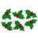 Boton decorativo 4979 glitter holly-BD0159