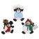 Boton decorativo 7493  roly poly snowmen-BD0254