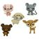 Boton decorativo 9363 animal cuties-BD0393