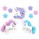 Boton decorativo 9357 magical unicorns-BD0397
