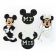 Boton decorativo 8813 mickey an minnie wedding boda-BD0460