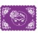 Mantel frida flores morado 40.5 x 28.5 cm-FT0060