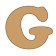 Letra g cooper mini 4 x 6 cms.-GC
