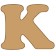 Letra k cooper mini 4 x 6 cms.-KC