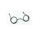 Lentes no.1 negro  6 cm-LN0000
