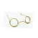Lentes no.2 dorado  7 cm-LN0003