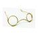 Lentes no.4 dorado  10 .5 cm-LN0007
