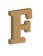 Letra f 12cm x 12mm tipografia chaparral-MD0237