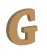 Letra g 12cm x 12mm tipografia chaparral-MD0238
